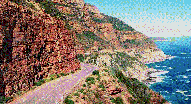 Chapman's Peak Drive, closed due to rock falls